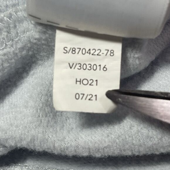 Athleta Coaster Luxe Sweatshirt Womens Small Blue Relaxed Fit Pullover 870422 - Picture 12 of 13